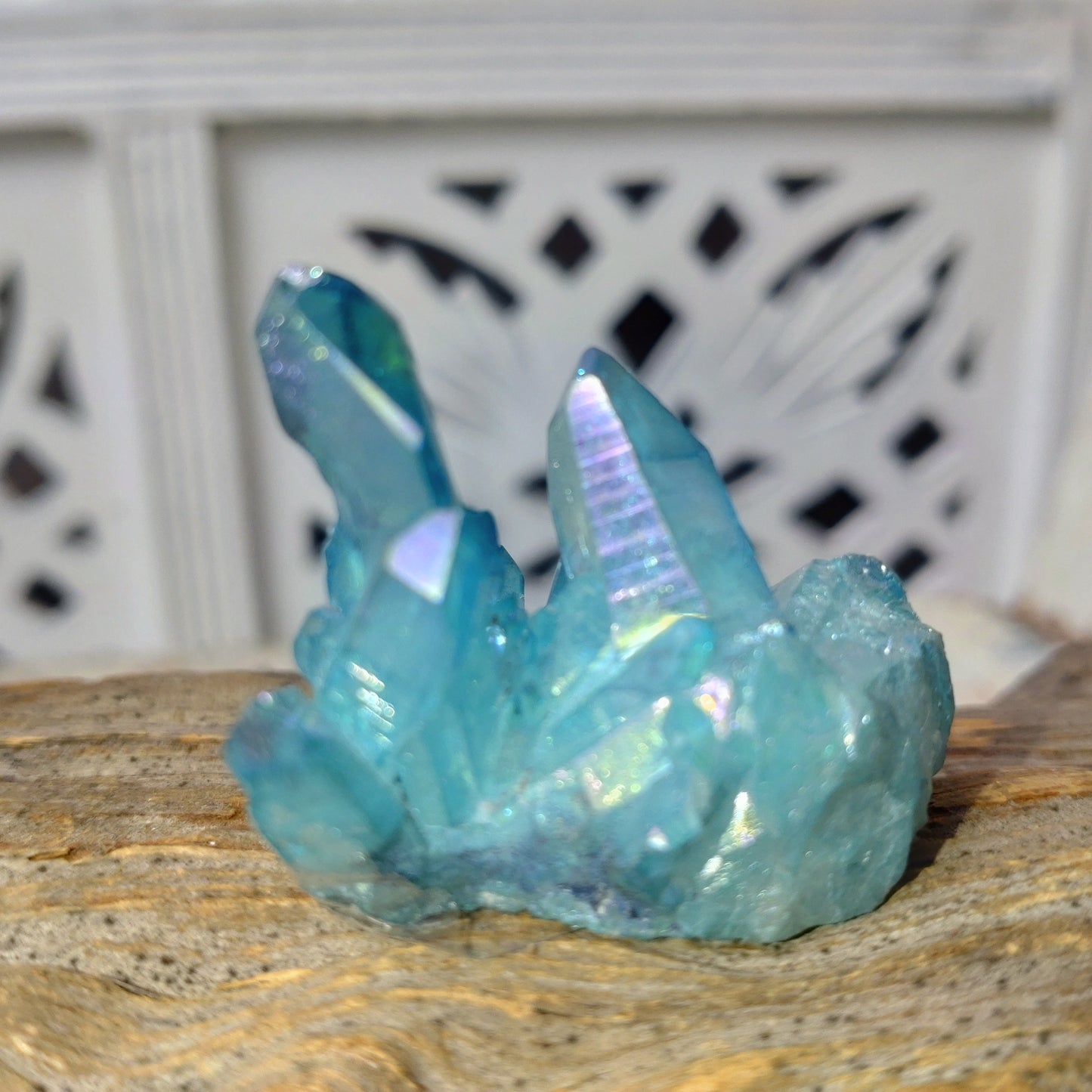 Kluster Aqua aura (litet) DSC-3417
