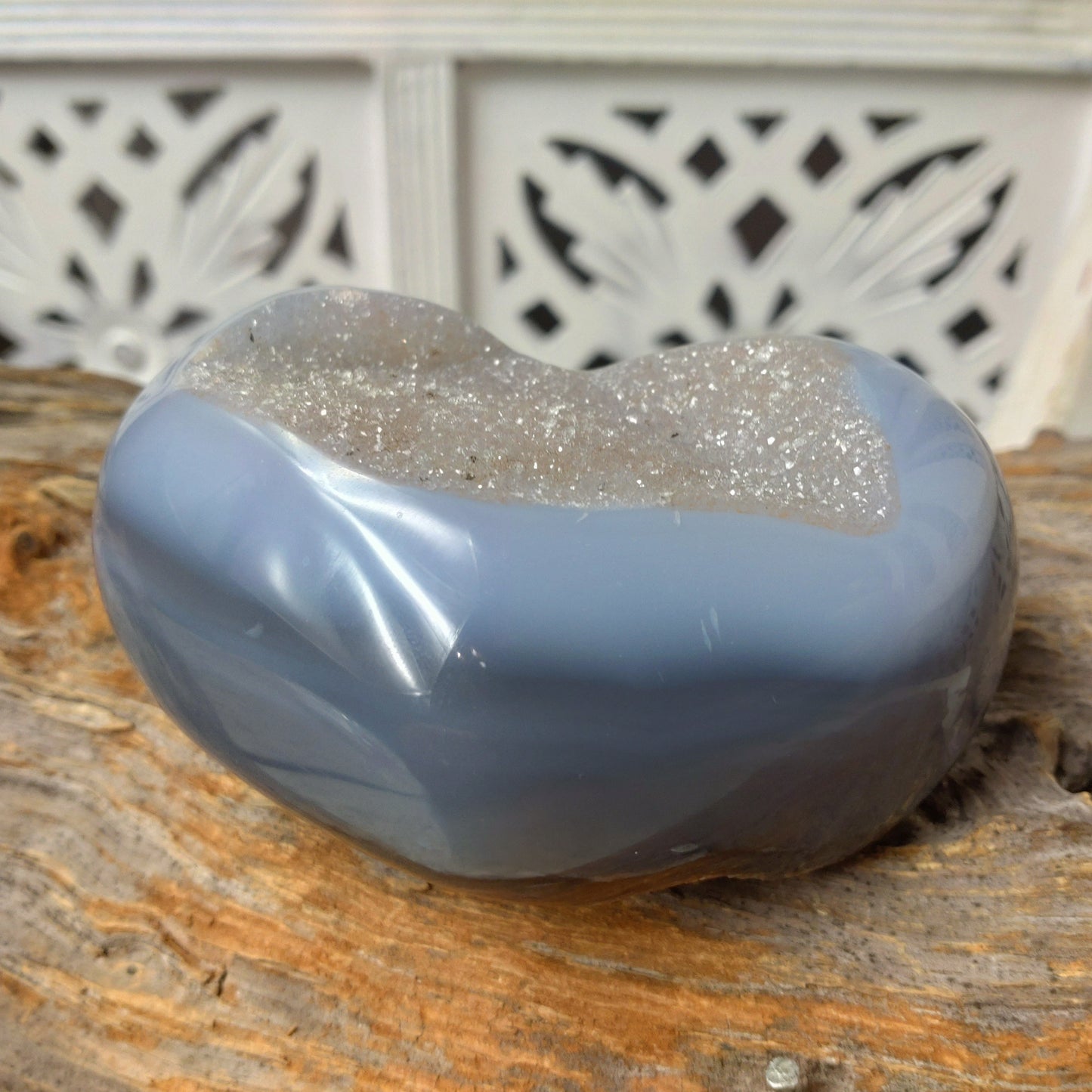 Hjärta av Agat med druzy DSC-3455