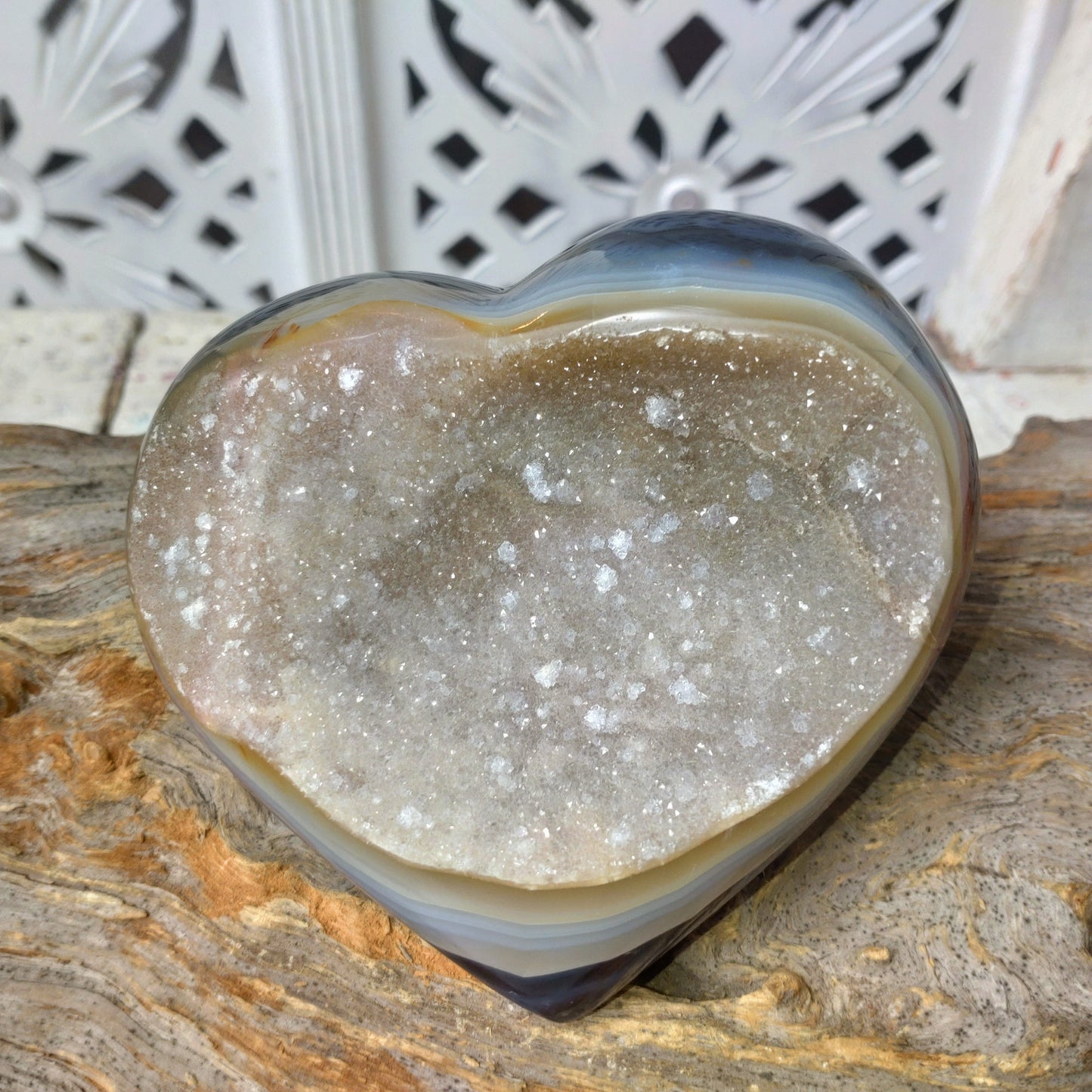 Hjärta av Agat med druzy DSC-3466