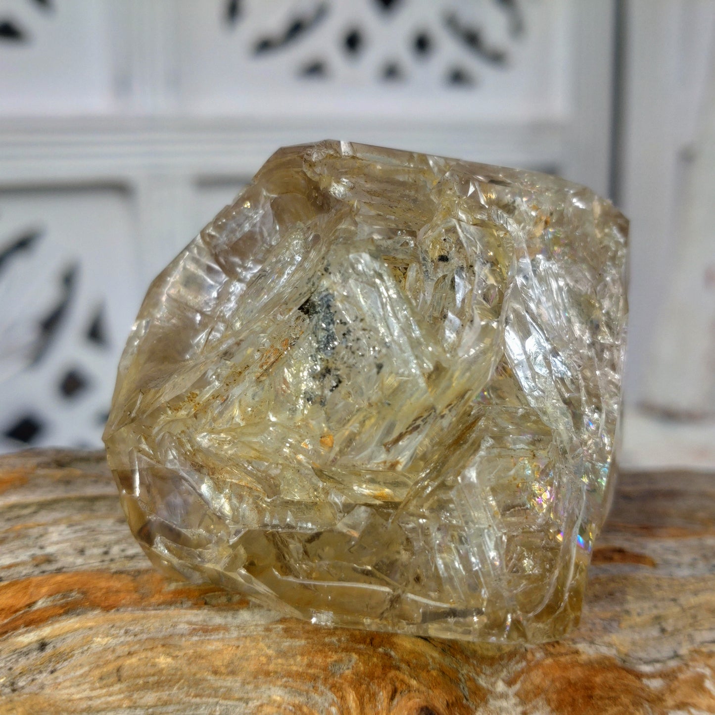Fantastisk Herkimer diamant (Golden) 115g DSC-4545