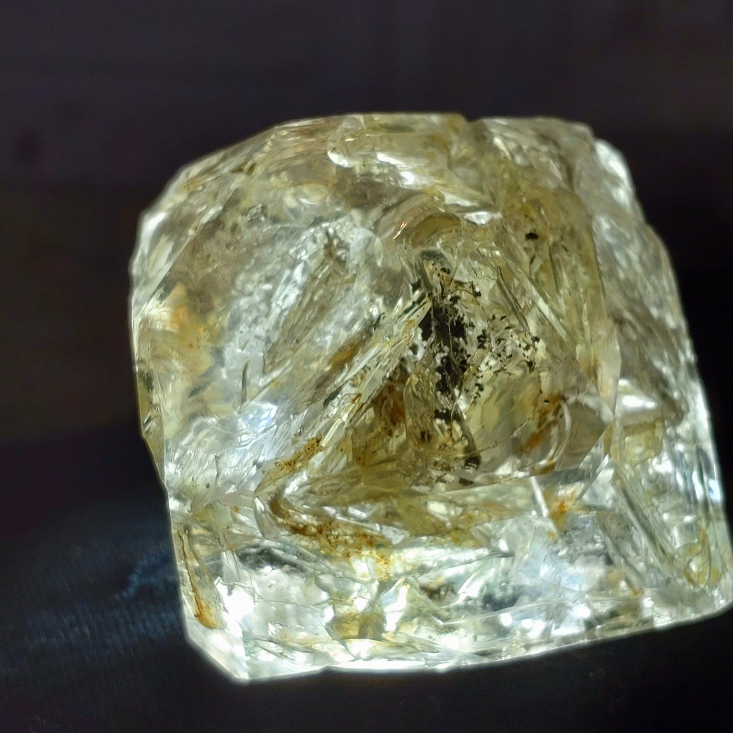 Fantastisk Herkimer diamant (Golden) 115g DSC-4560