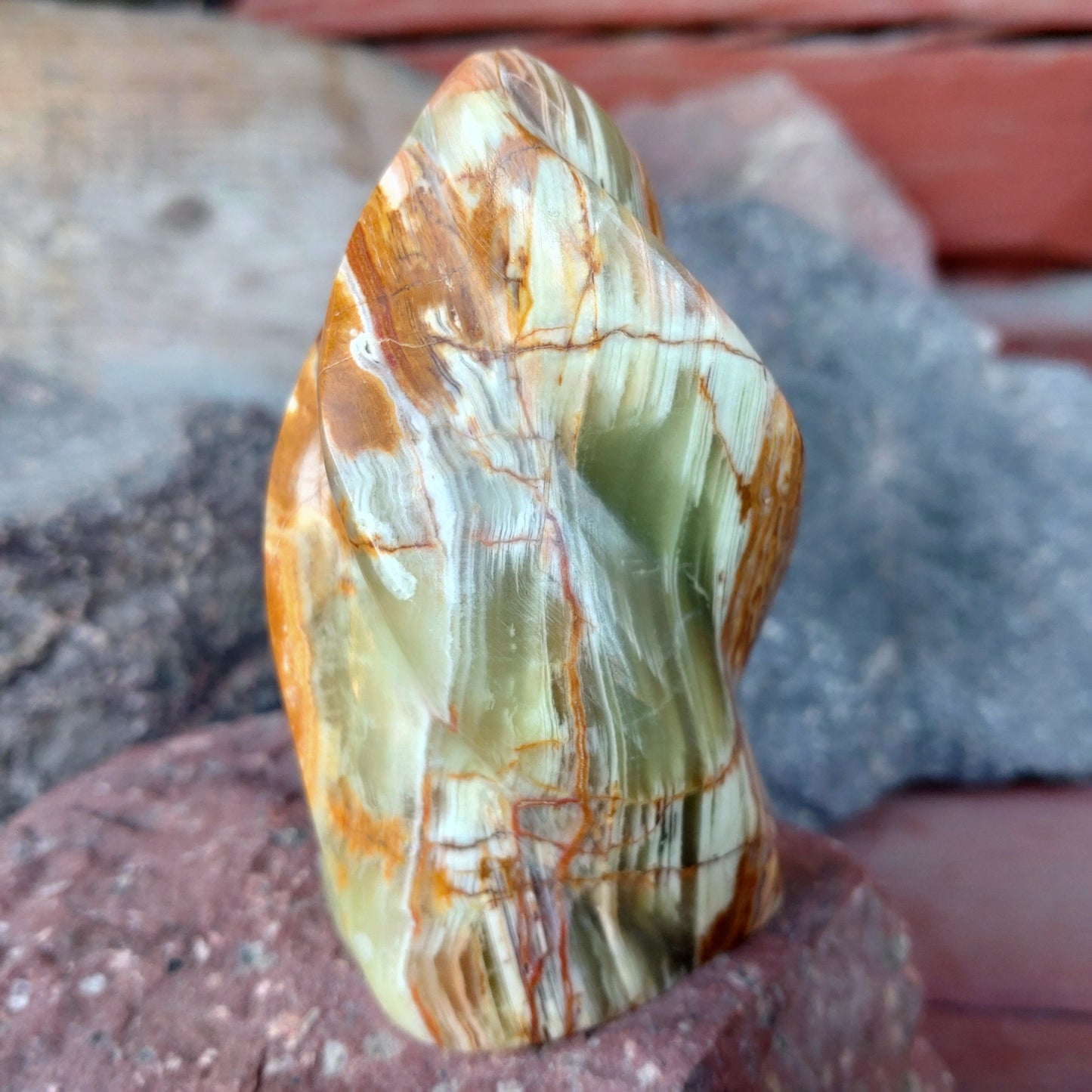 Grön Onyx flamma