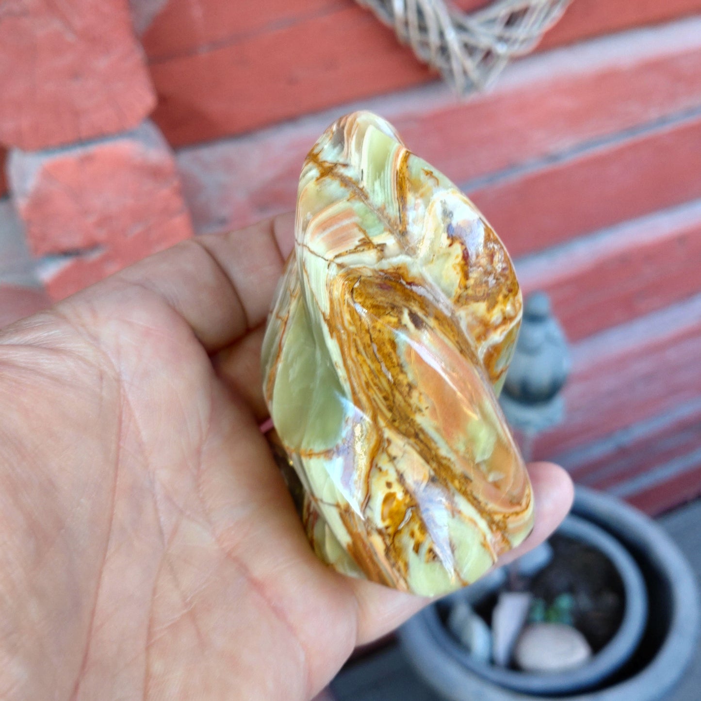 Grön Onyx flamma