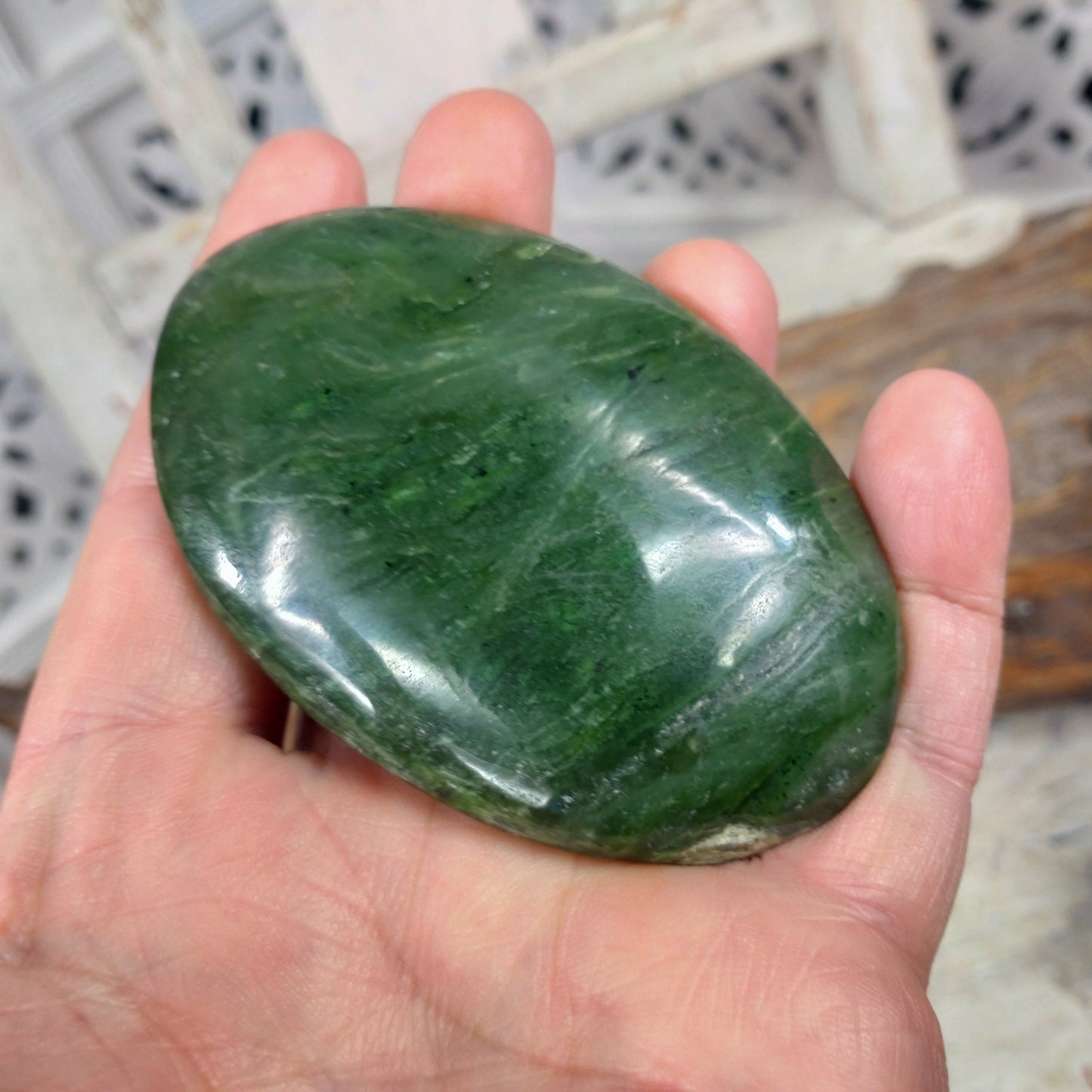 Jade nefrit Handsten (stor)