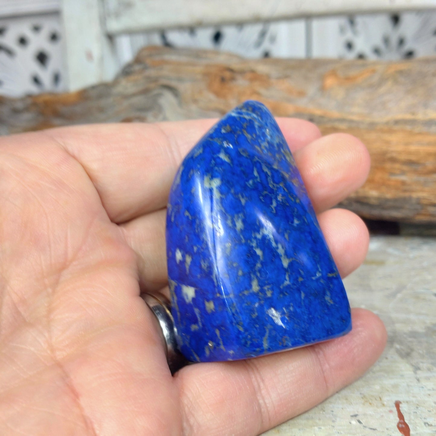 Lapis lazuli (fri form) hög kvalitet