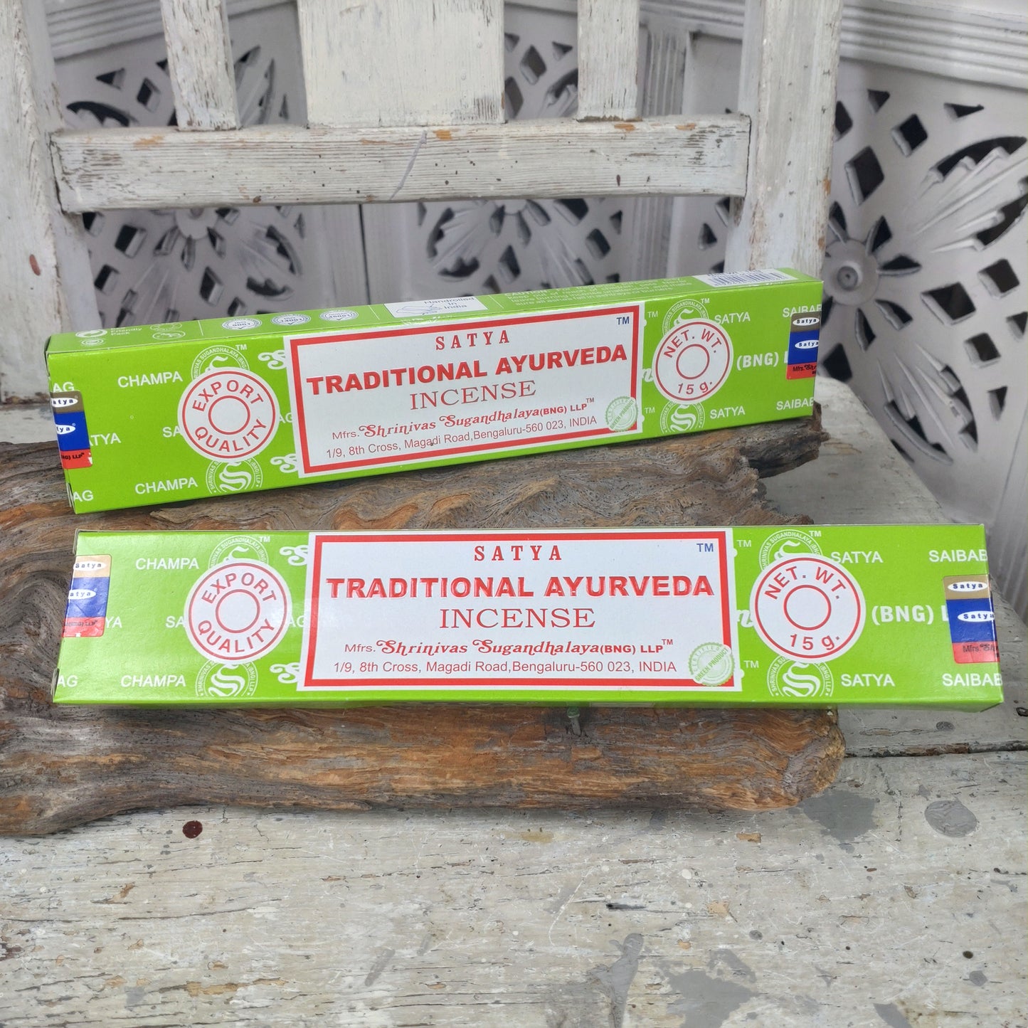 Satya Traditional Ayurveda rökelsepinnar.