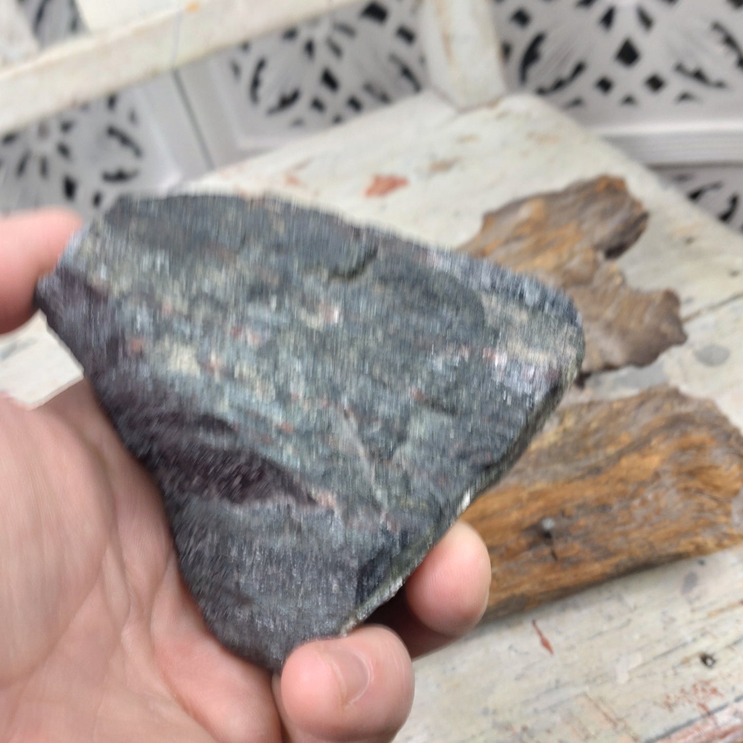 Bandhematit fri form från Stripa gruva i Västmanland