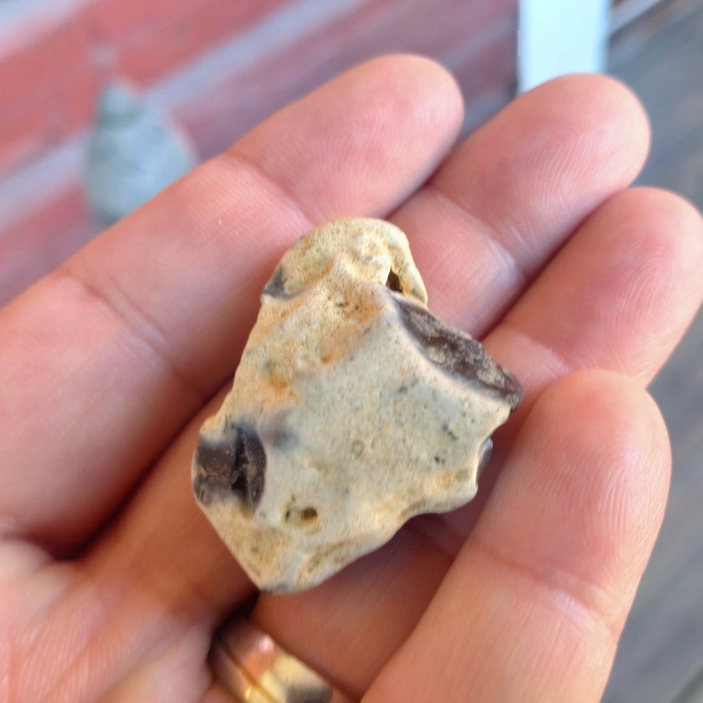Äkta Häxsten /Hag stone i Flinta