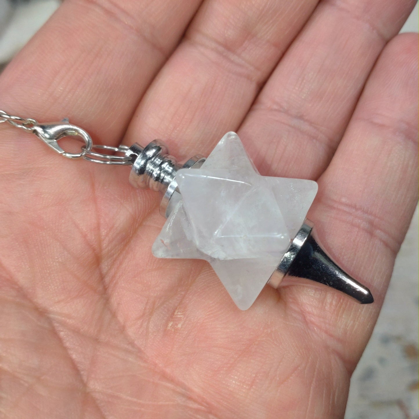 Pendel Merkaba Bergkristall