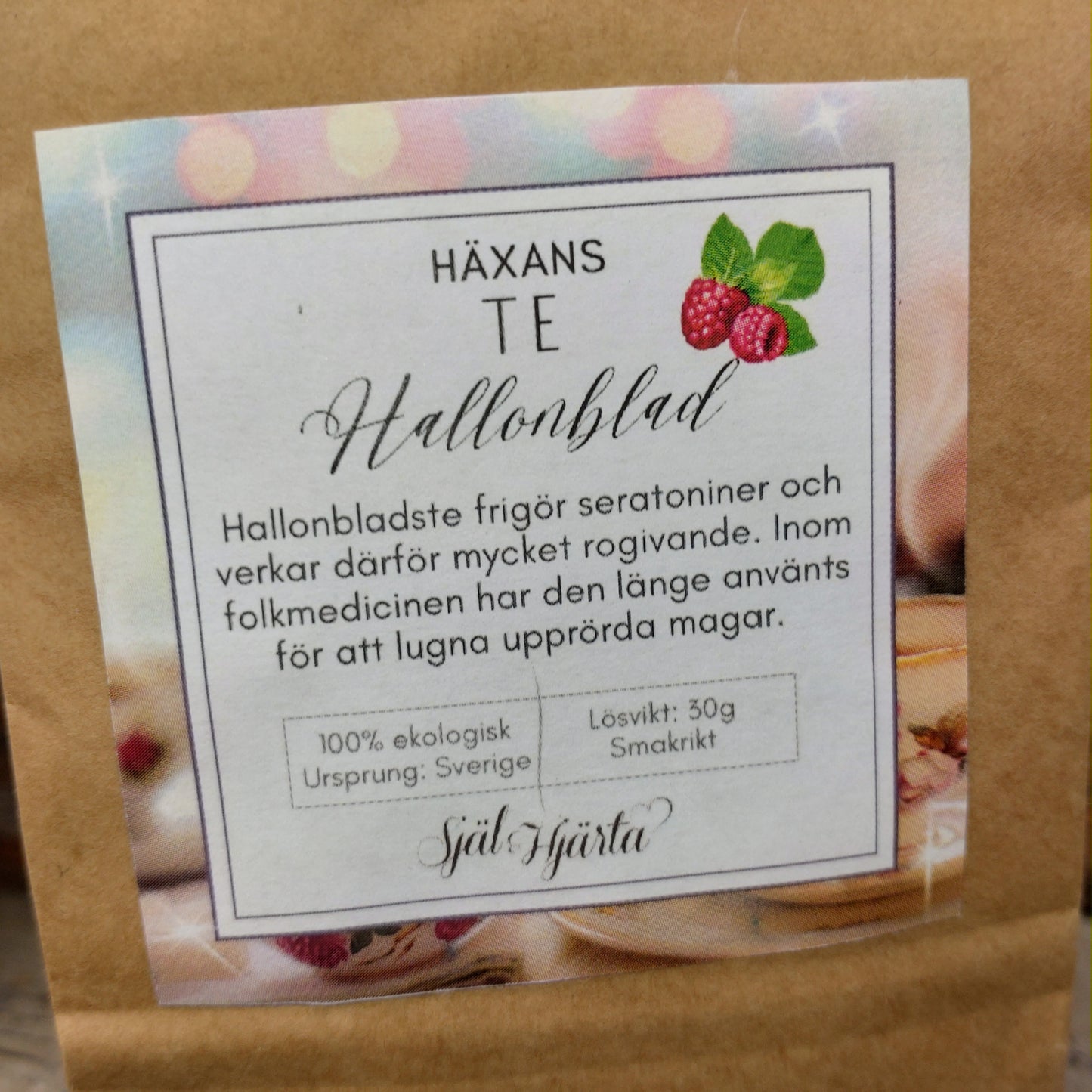 Häxans Hallonbladste, 30g, Eko, Svensk, lösvikt