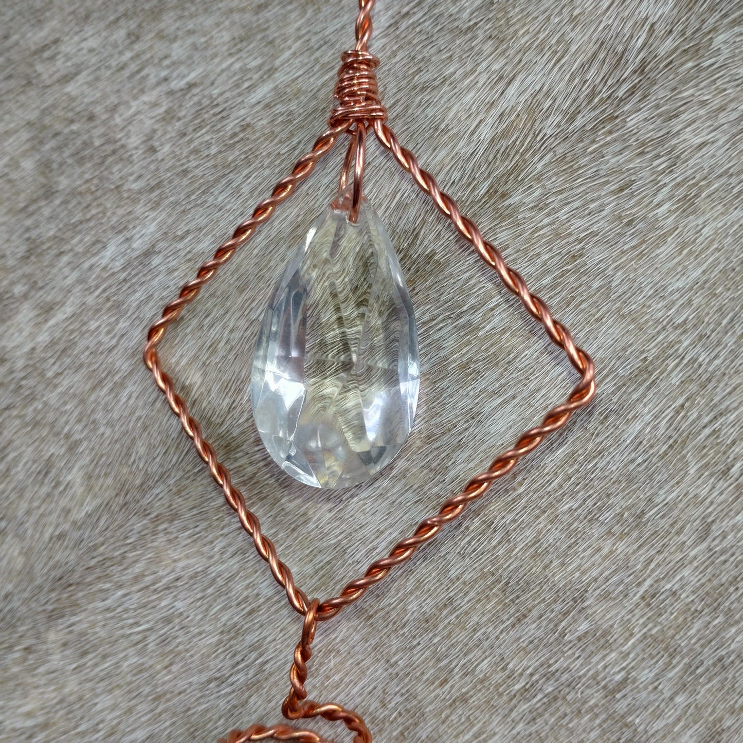 Feng Shui solfångare handgjord i koppar.