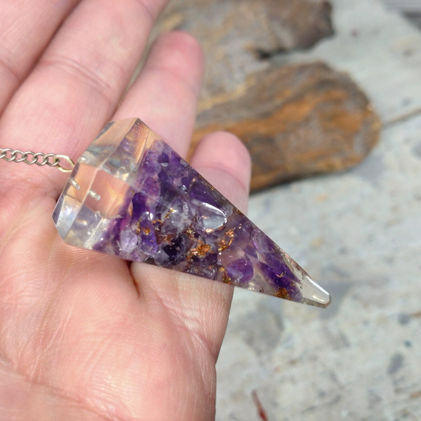 Orgonit pendel Ametist