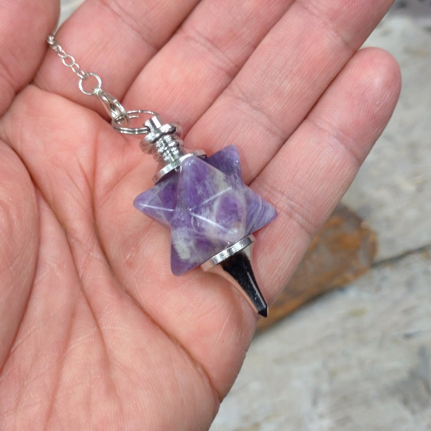 Pendel Merkaba Ametist