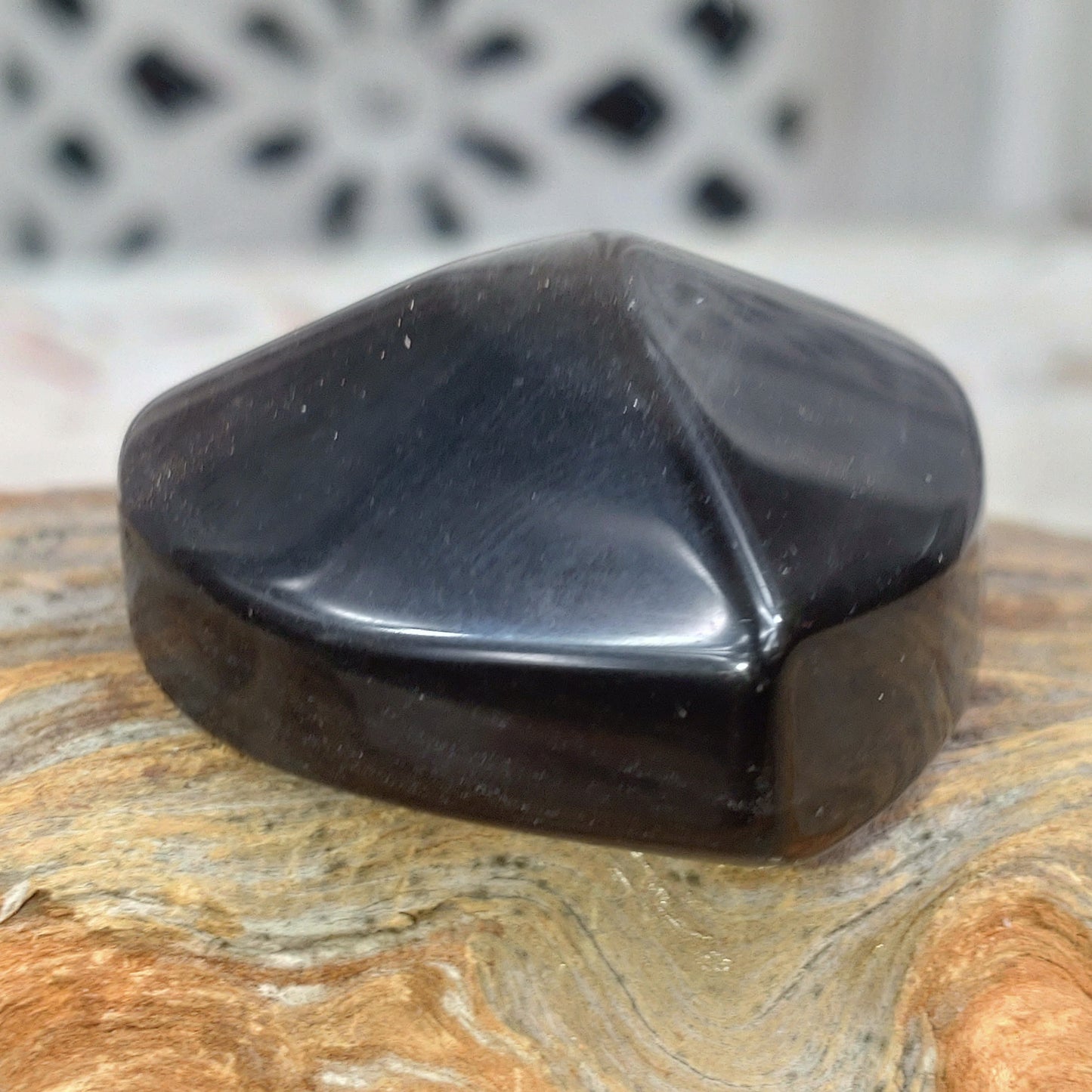 Hjärta Obsidian (silver)