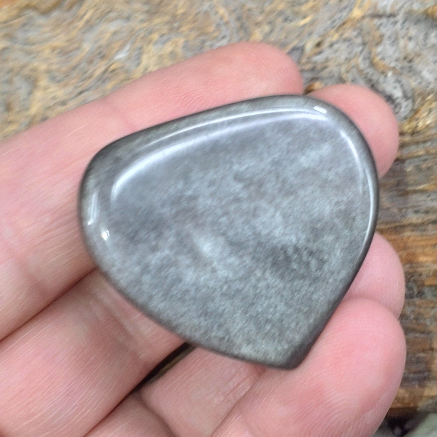 Hjärta Obsidian (silver)
