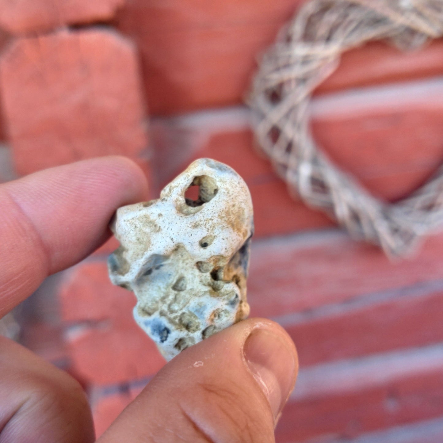 Äkta Häxsten /Hag stone i Flinta