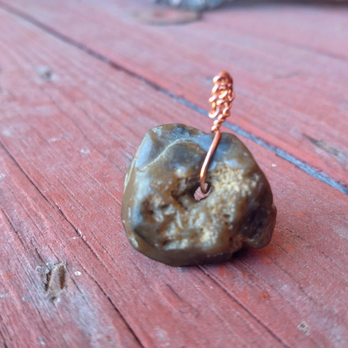 Äkta Häxsten Hag stone i Flinta (Hänge)