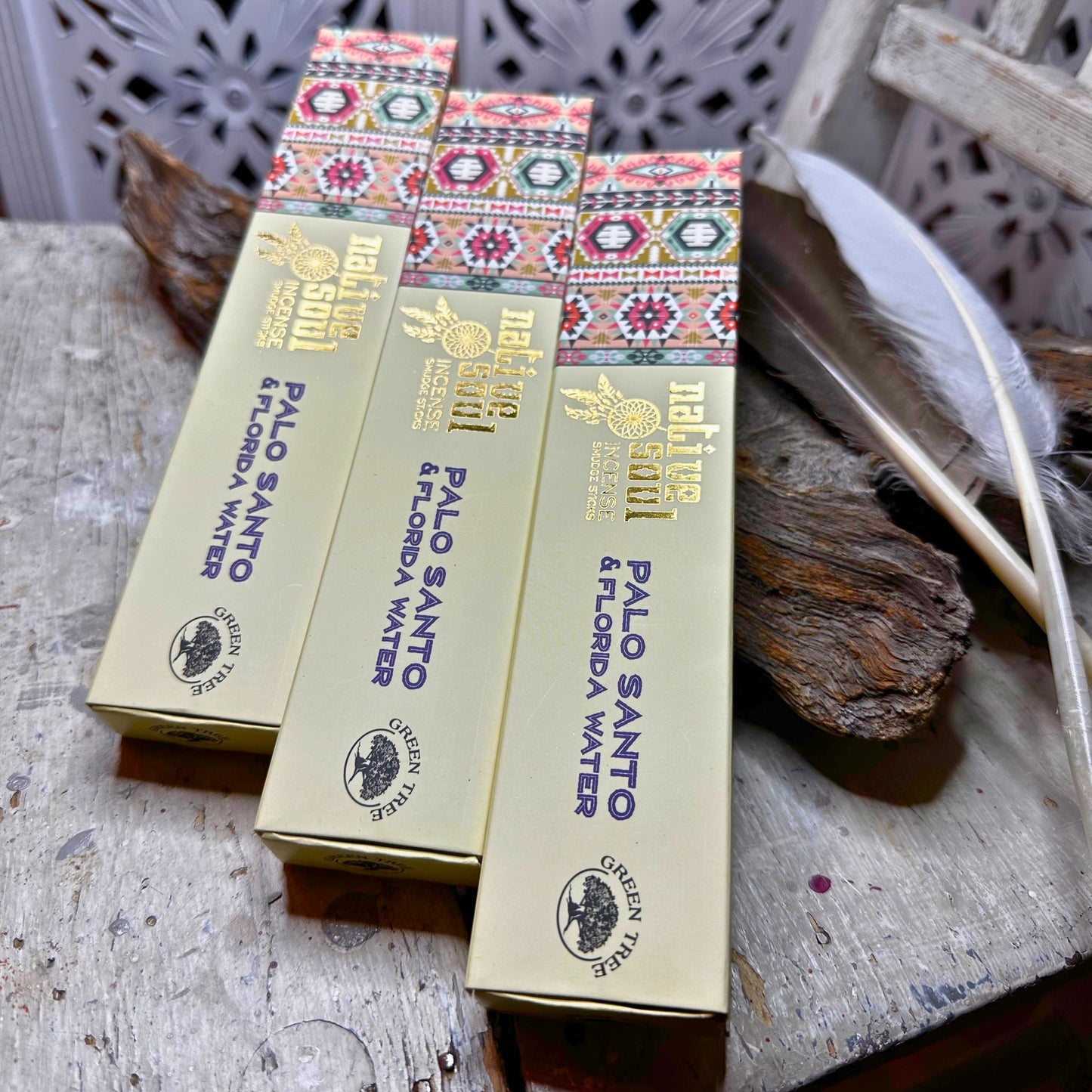 Native Soul, Palo Santo & Florida Vatten, rökelsestickor PaloSanto_FloridaVatten_rokelse Rökelse