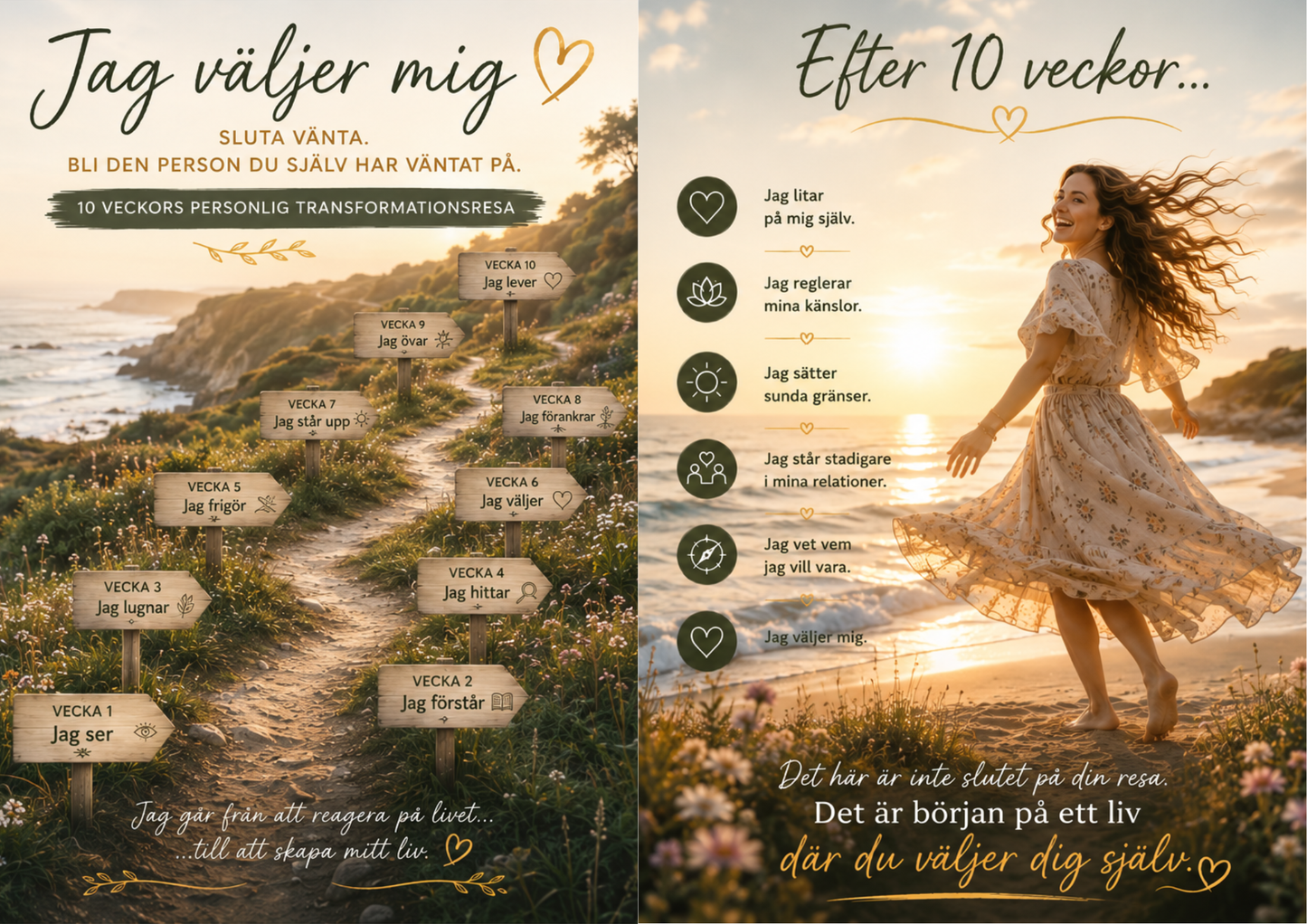 JAG VÄLJER MIG - Sluta vänta - 10 veckors exklusiv personlig transformationsresa
