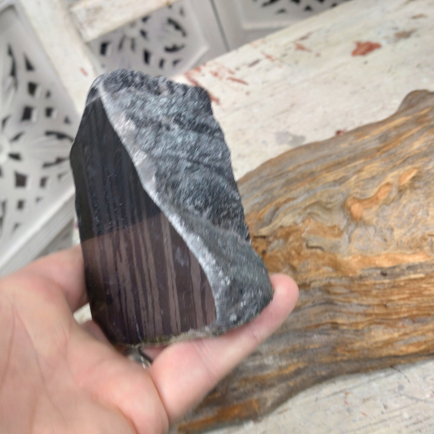 Bandhematit fri form från Stripa gruva i Västmanland