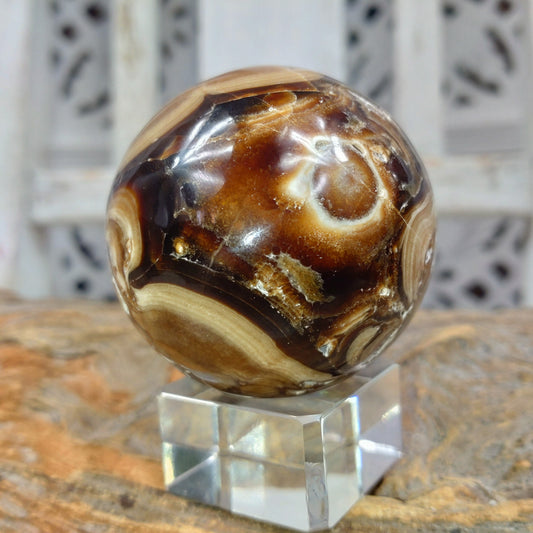 Choklad kalcit Klot 5 cm