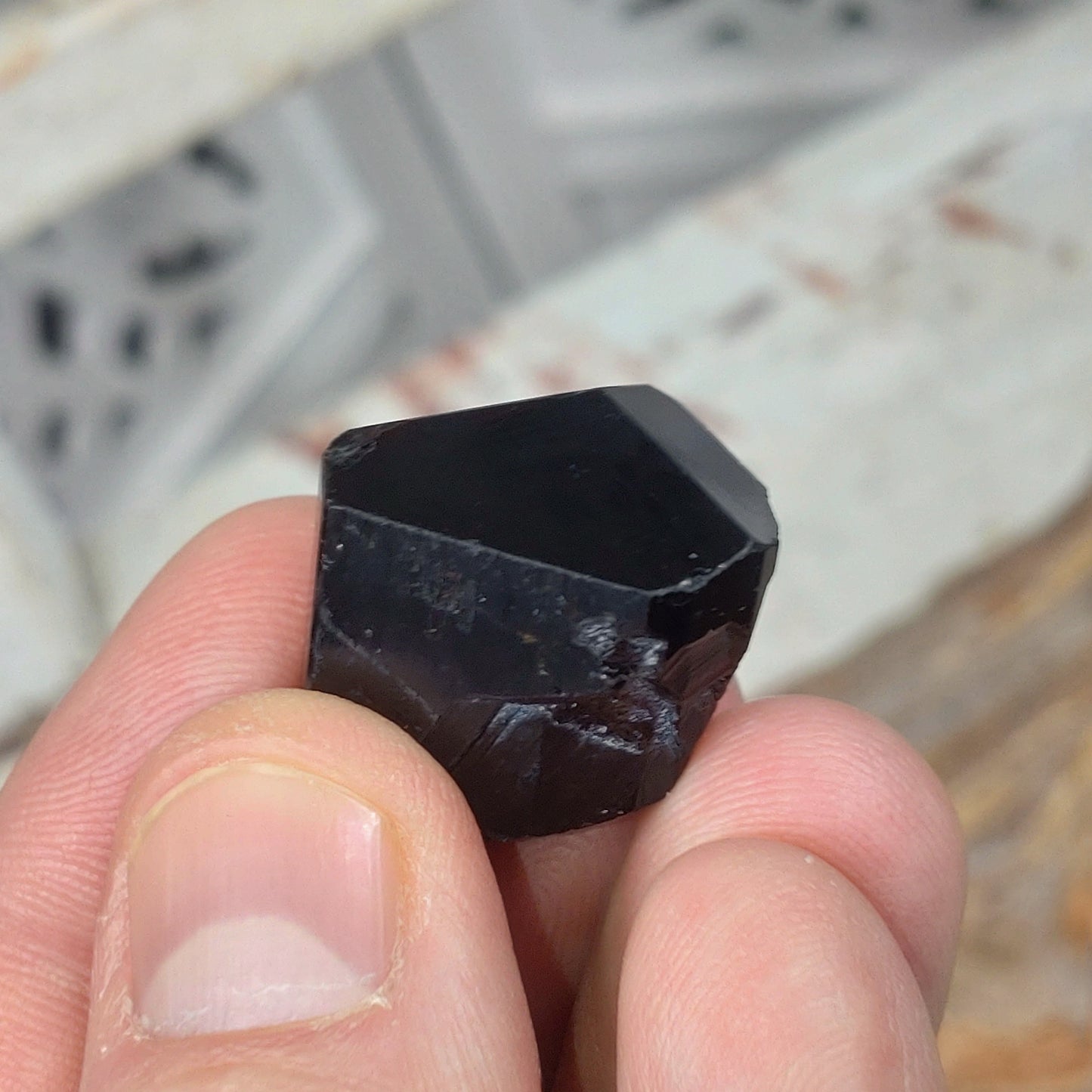 Svart Turmalin (Schorl) kristall