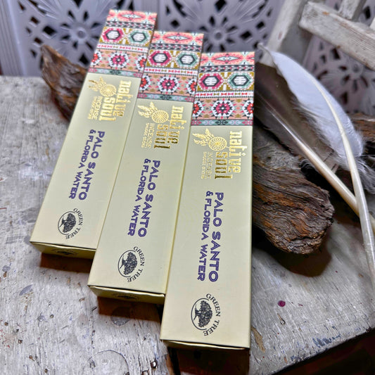 Native Soul, Palo Santo & Florida Vatten, rökelsestickor PaloSanto_FloridaVatten_rokelse Rökelse